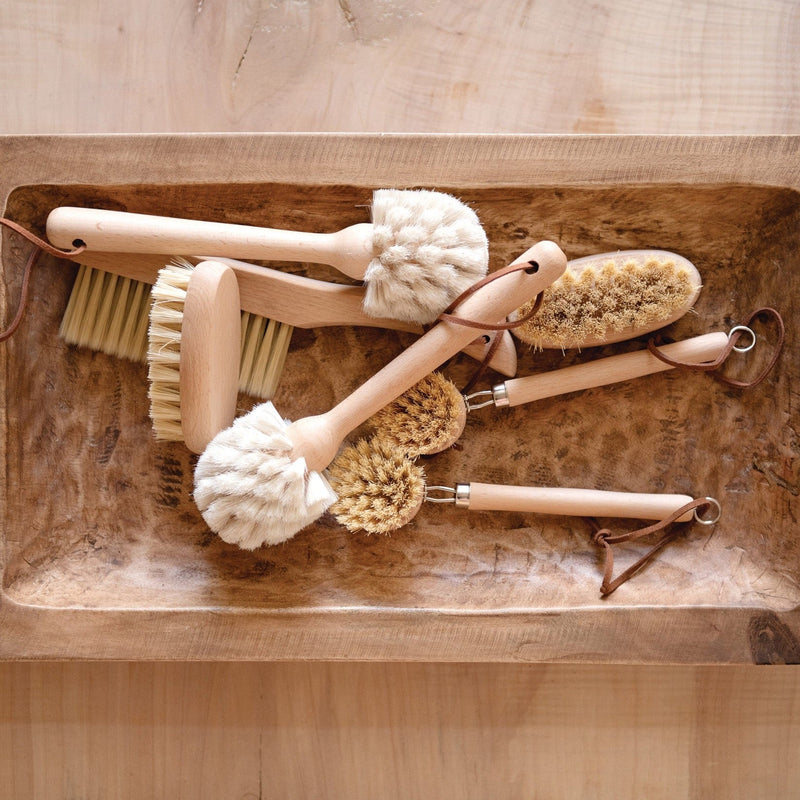 Tampico and Beech Wood Vegetable Brush - Pinecone Trading Co.