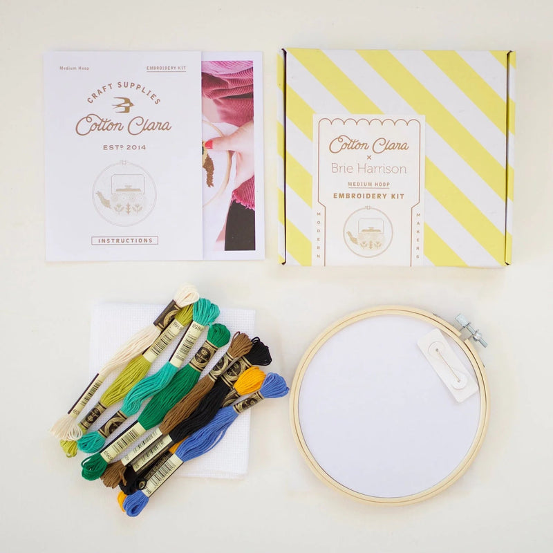 Teapot Brie Harrison Cross Stitch Kit - Pinecone Trading Co.