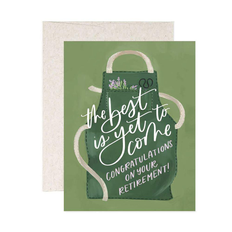 The Best is Yet to Come, Congratulations on your Retirement Card - Pinecone Trading Co.