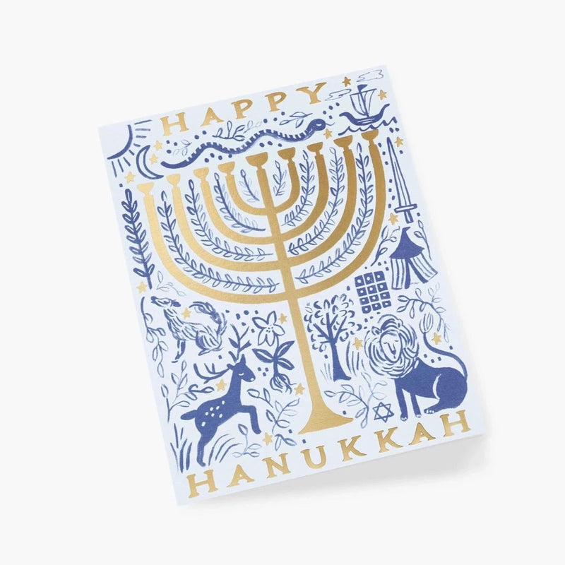 Twelve Tribes Menorah Card - Pinecone Trading Co.
