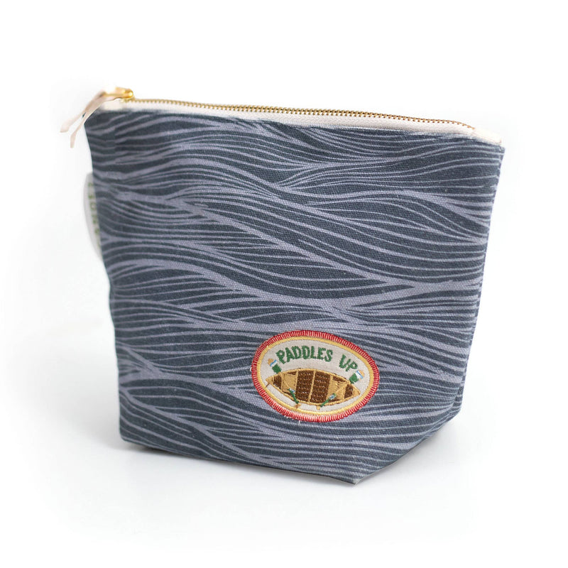 Waves Canvas Pouch - Pinecone Trading Co.