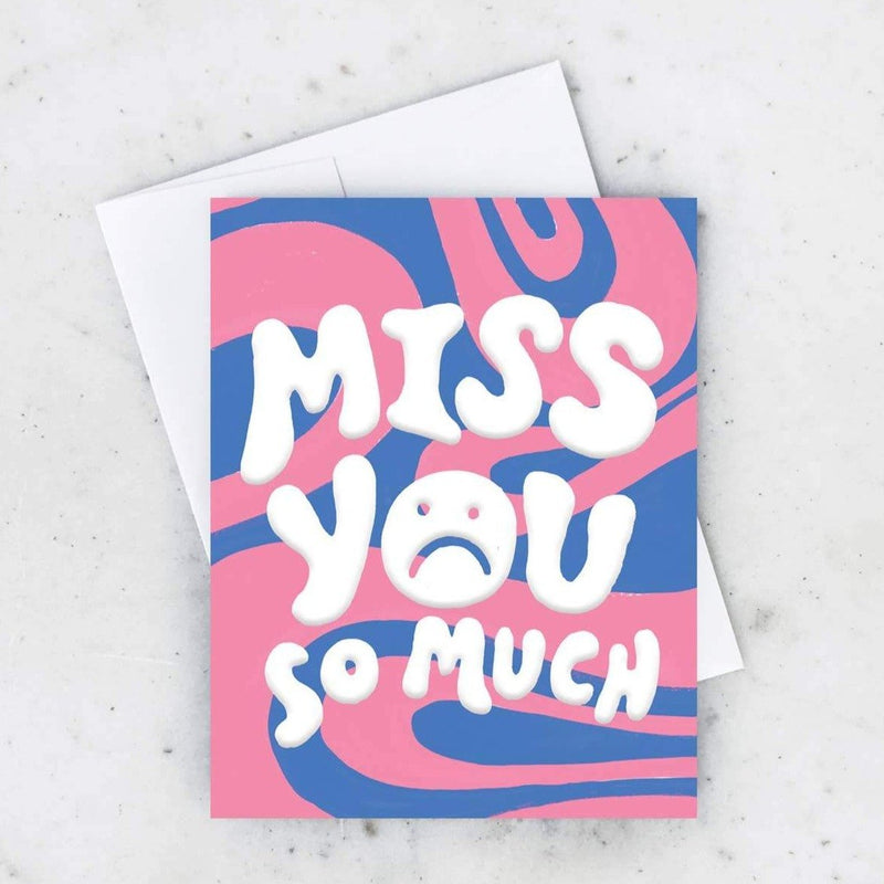 Wavy Miss You Card - Pinecone Trading Co.