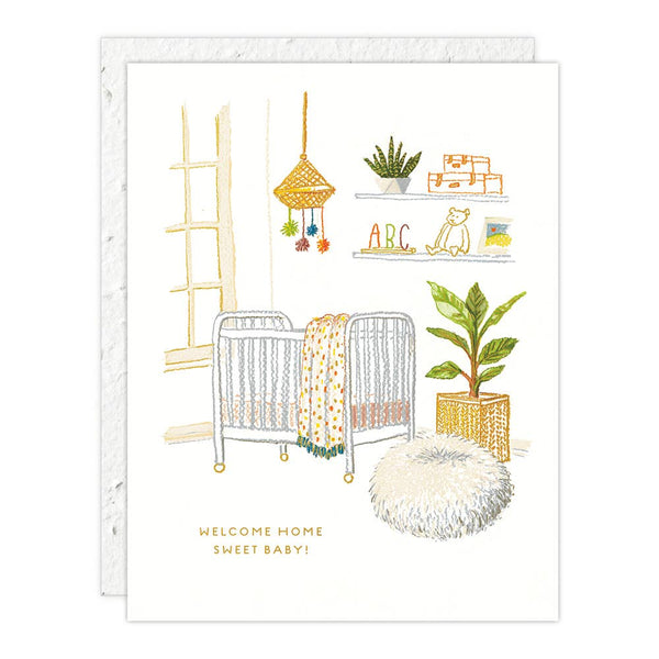 Welcome Home Sweet Baby Greeting Card - Pinecone Trading Co.