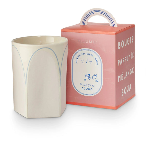 Wild Jam Scone Petite Boxed Ceramic Candle - Pinecone Trading Co.