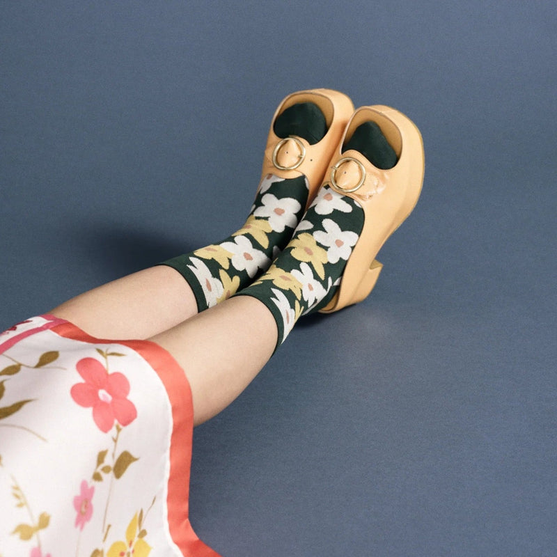 Windflower Crew Socks - Pinecone Trading Co.
