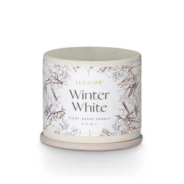 Winter White Demi Vanity Tin Candle - Pinecone Trading Co.