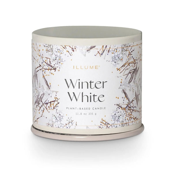 Winter White Vanity Tin Candle - Pinecone Trading Co.