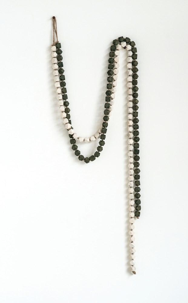 Wooden Neutral Bead Garland - Pinecone Trading Co.